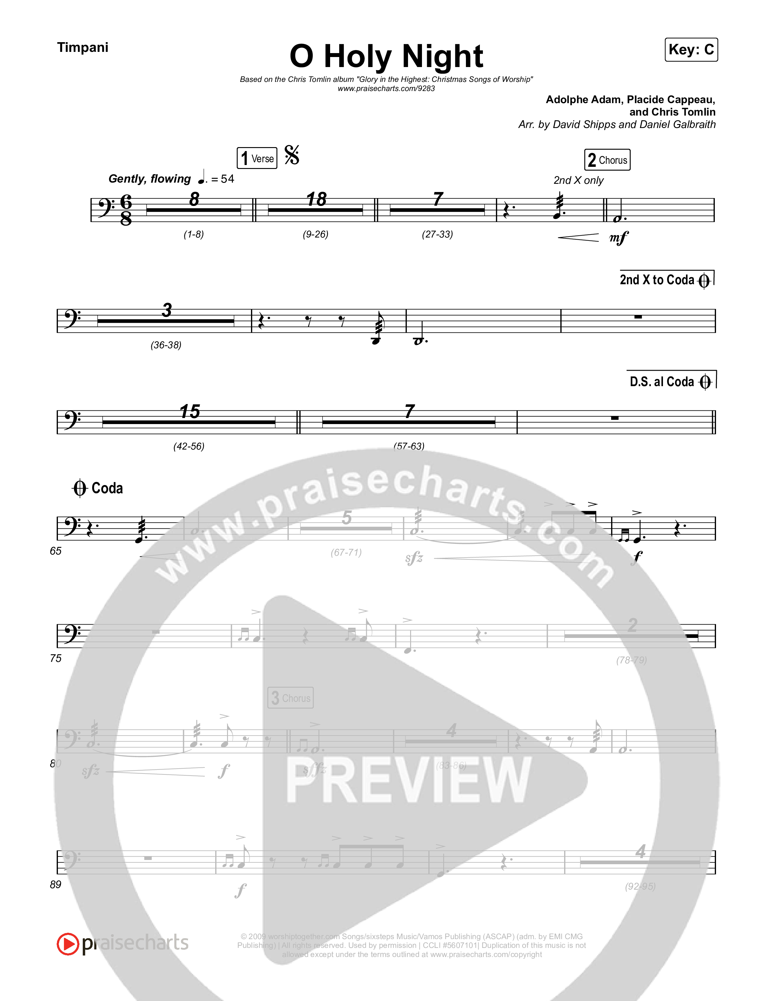 O Holy Night Timpani (Chris Tomlin)