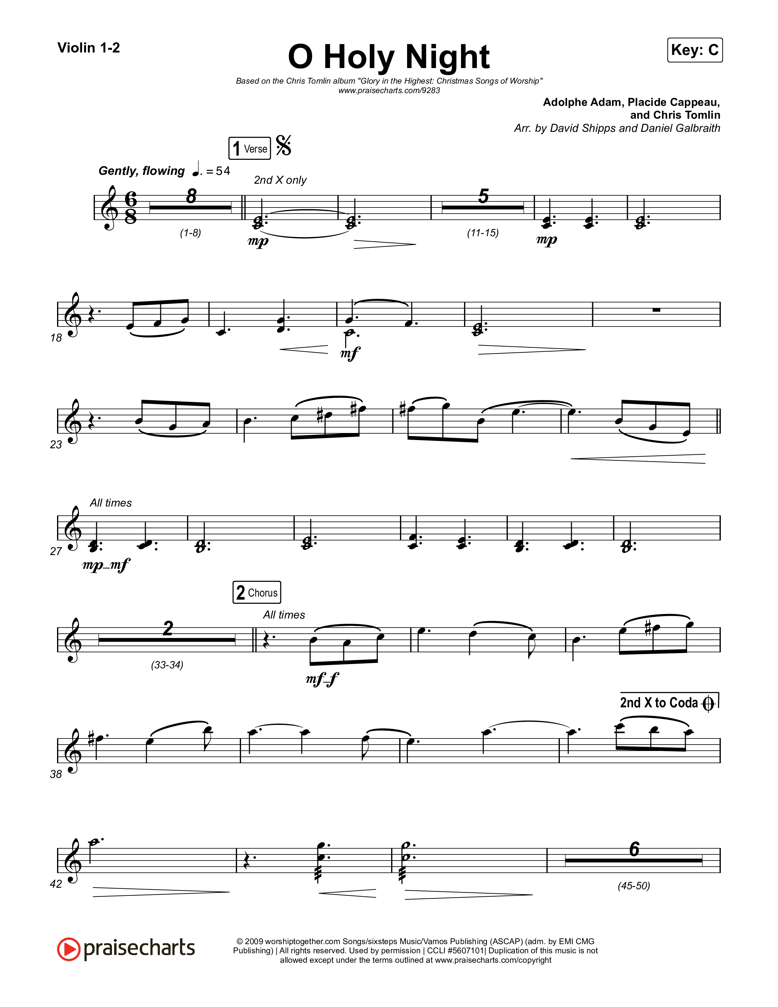 O Holy Night String Pack (Chris Tomlin)