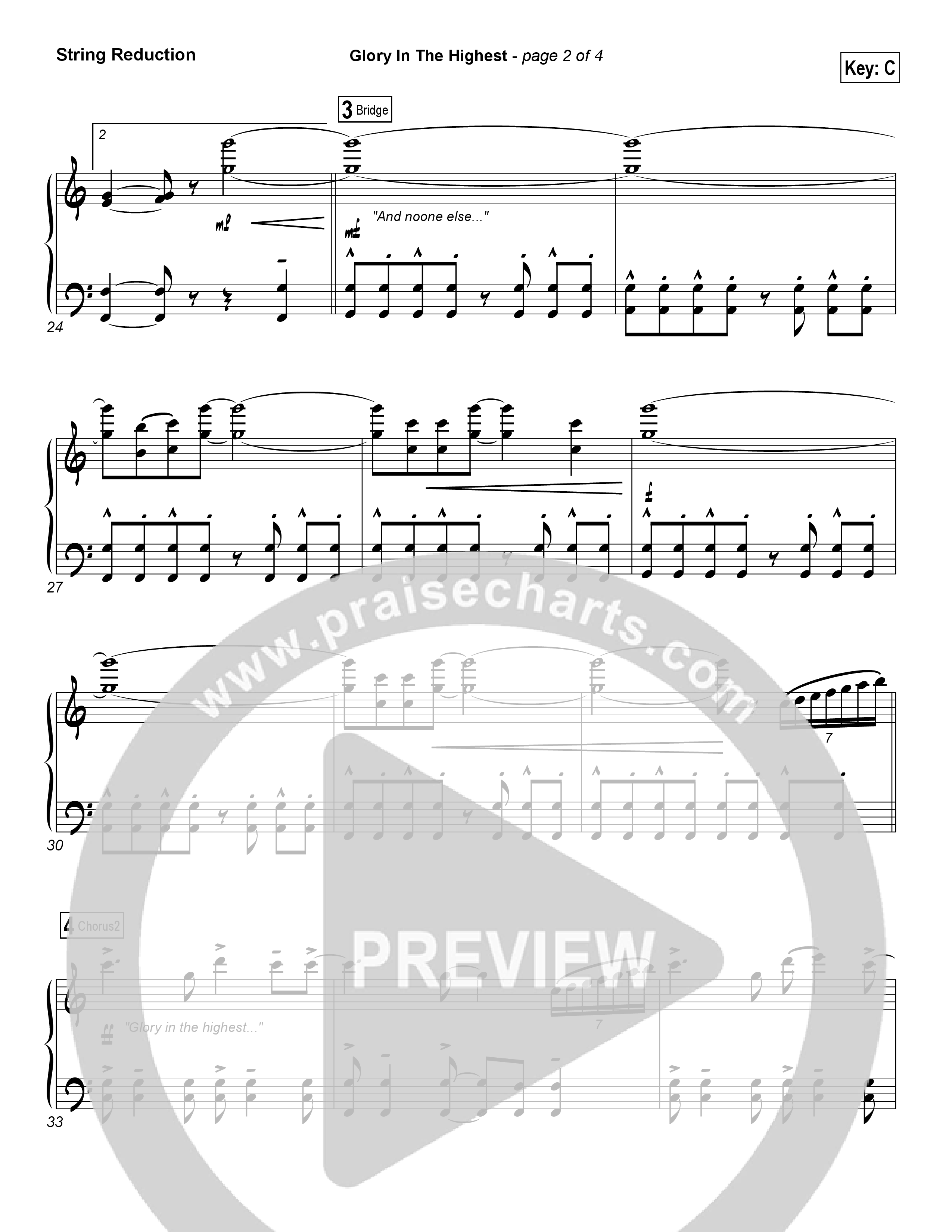 Glory In The Highest Synth Strings (Chris Tomlin)