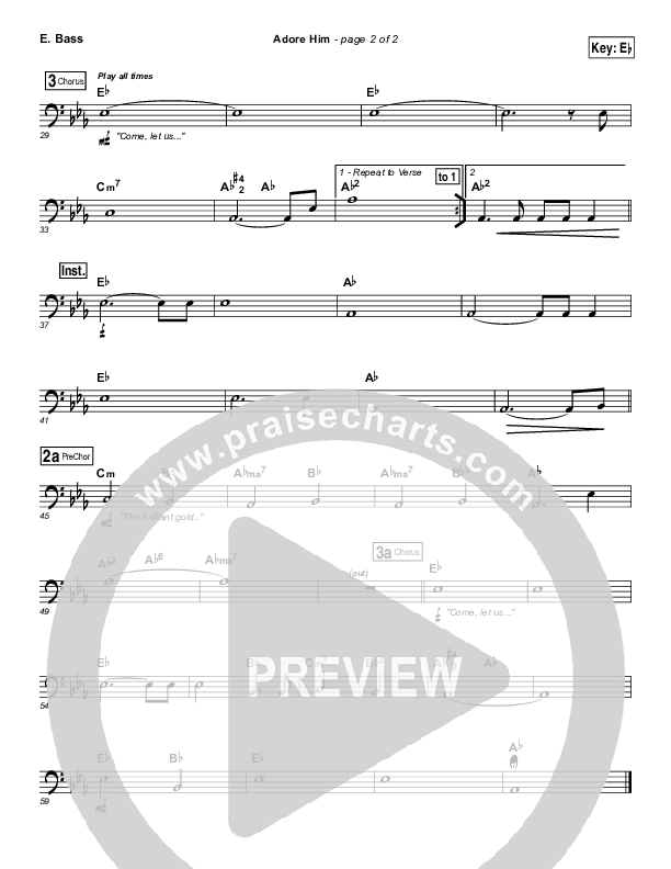 Adore Him Bass Guitar (Kari Jobe)