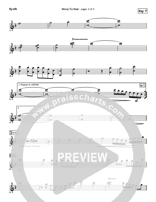 Glory To God Synth Strings (Lincoln Brewster)