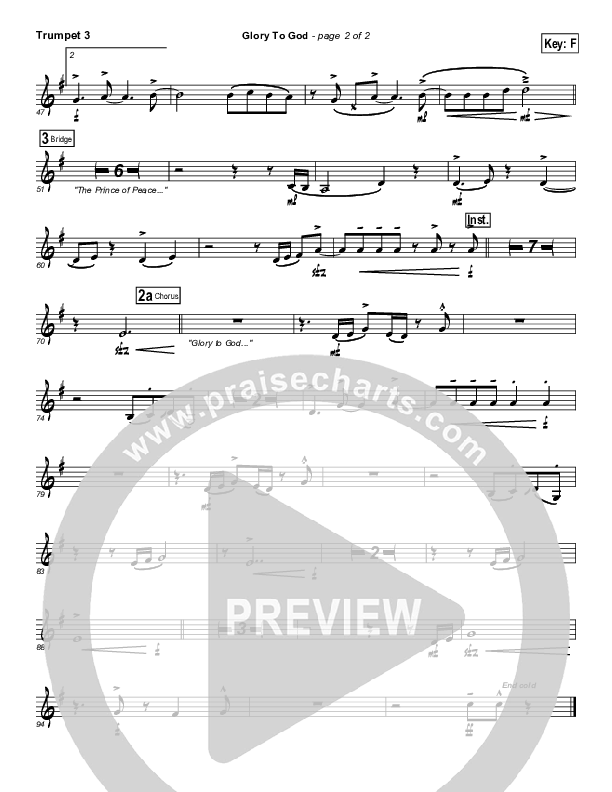 Glory To God Trumpet 3 (Lincoln Brewster)