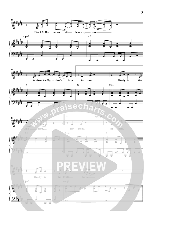 Holy Is The Child Lead & Piano (Joel Auge)