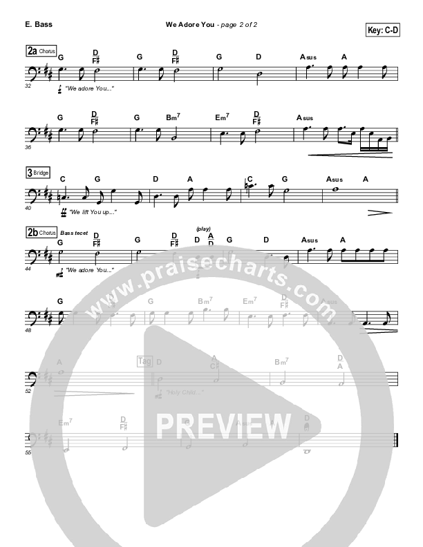 We Adore You Bass Guitar (Paul Baloche)