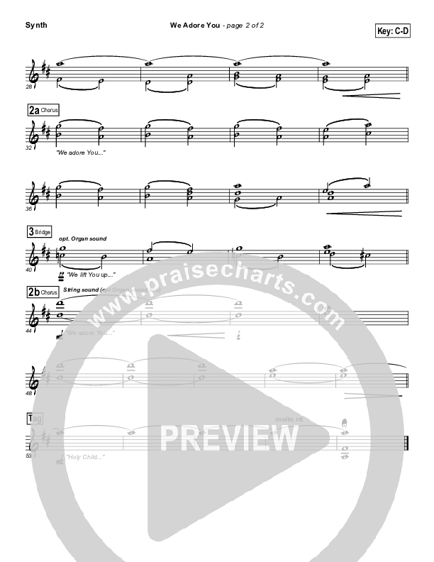 We Adore You Synth Strings (Paul Baloche)