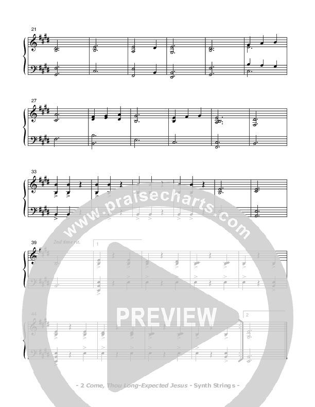 Come Thou Long-Expected Jesus Synth Strings (Don Chapman)