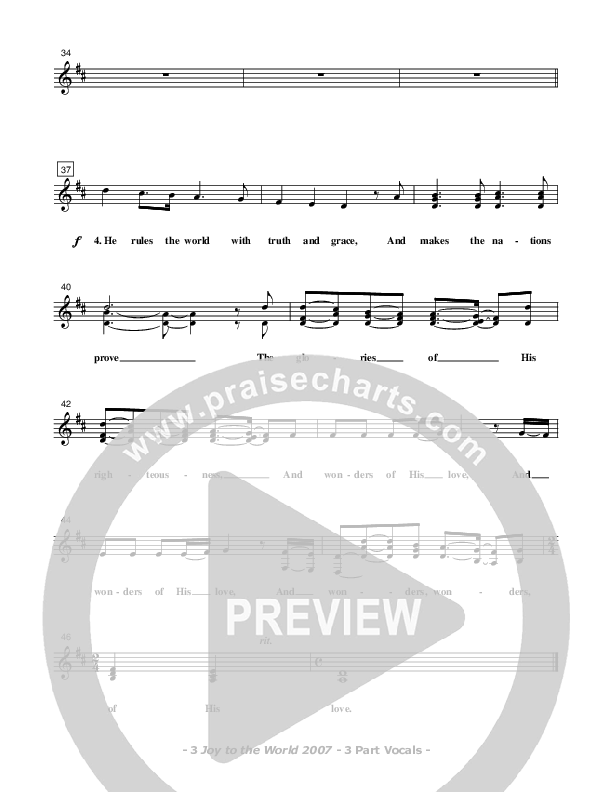 Joy To The World Lead Sheet (SAT) (Don Chapman)