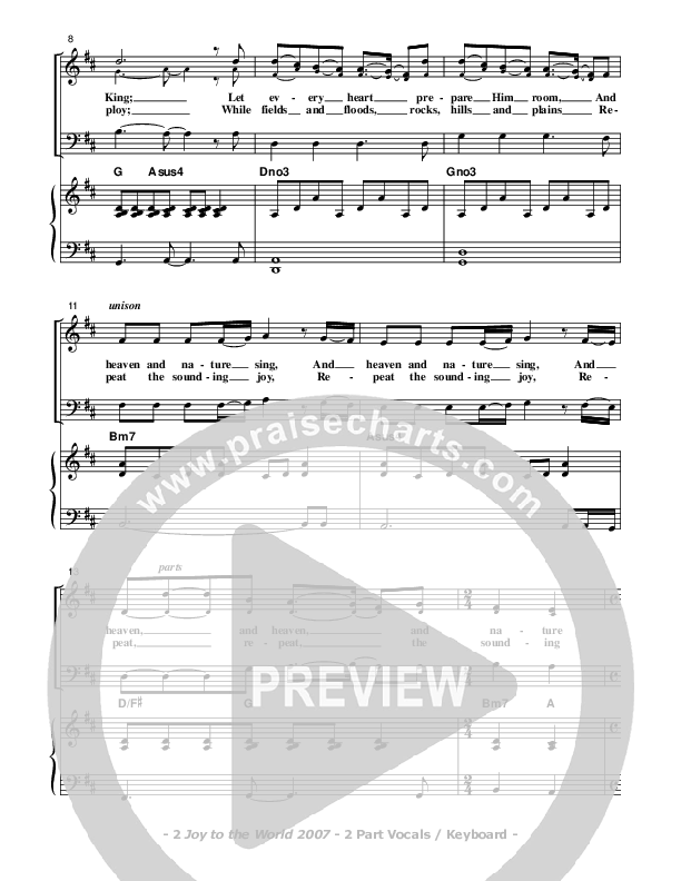 Joy To The World Piano/Vocal (Don Chapman)