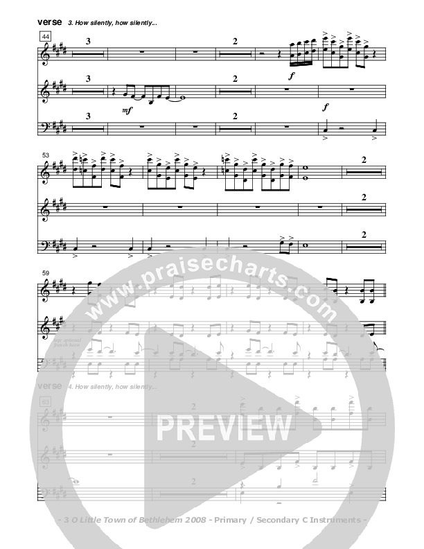 O Little Town Of Bethlehem C Instruments (Don Chapman)