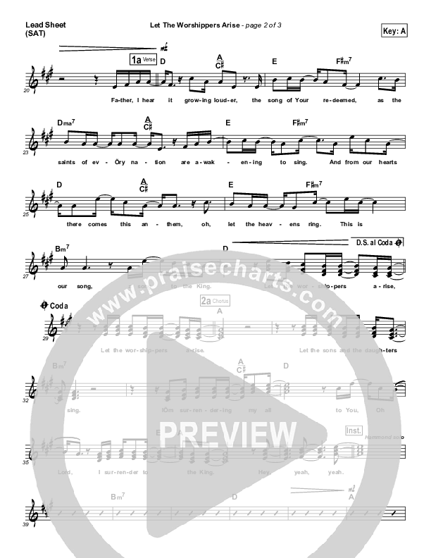 Let The Worshippers Arise Lead (SAT) (Pocket Full Of Rocks)