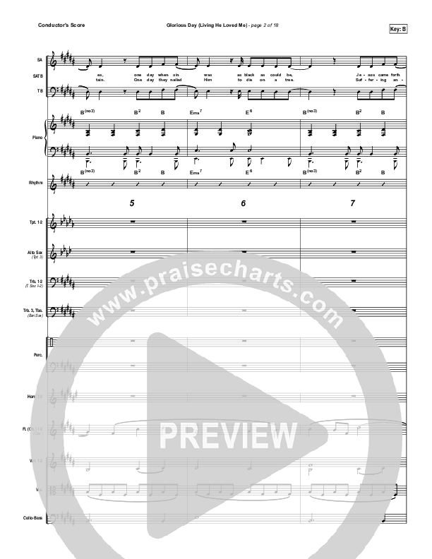 Glorious Day (Living He Loved Me) Orchestration (Casting Crowns)