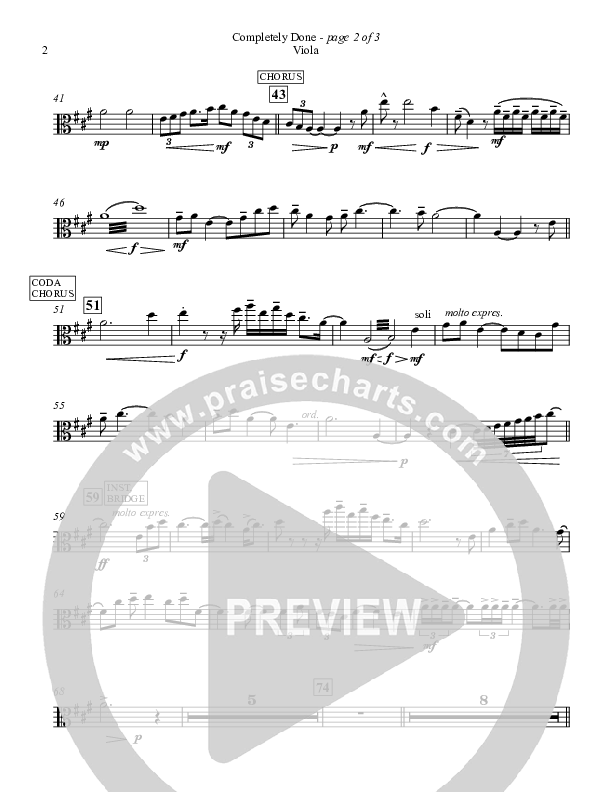 Completely Done Viola (Sovereign Grace)