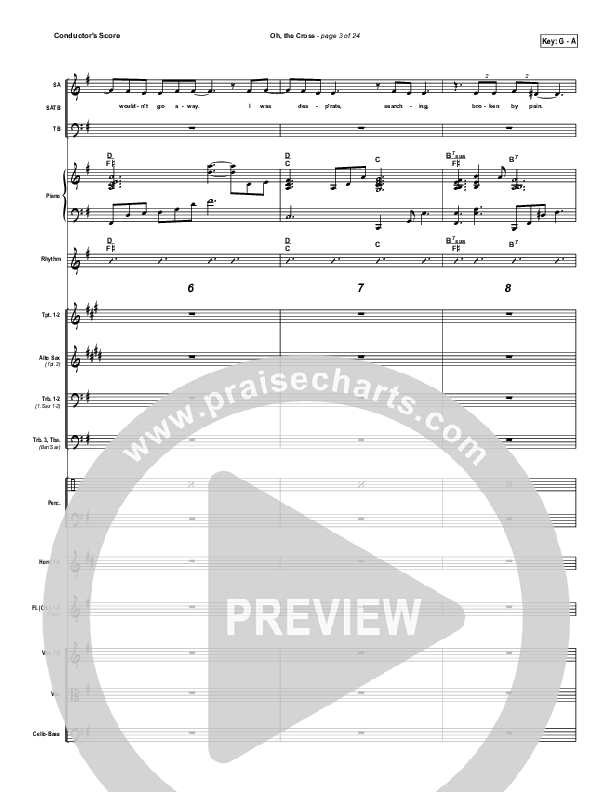 Oh The Cross Conductor's Score (Songs of Brooklyn Tabernacle Choir (PraiseCharts Edition))