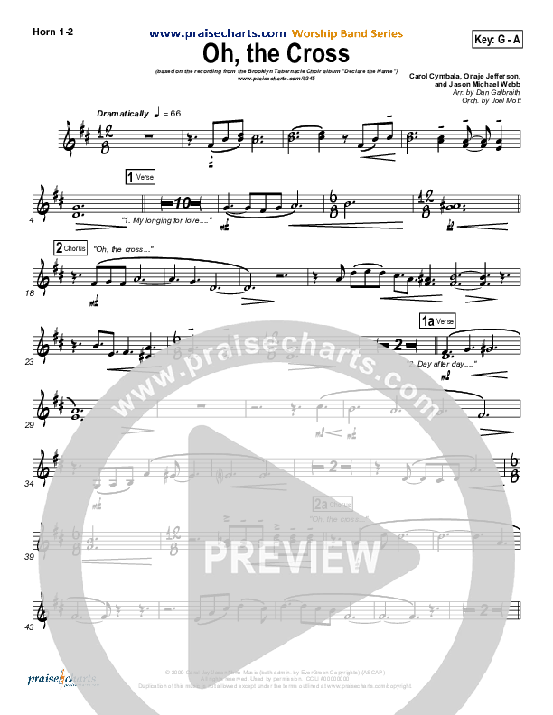 Oh The Cross Brass Pack (Songs of Brooklyn Tabernacle Choir (PraiseCharts Edition))