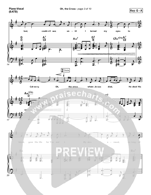 Oh The Cross Piano/Vocal & Lead (Songs of Brooklyn Tabernacle Choir (PraiseCharts Edition))