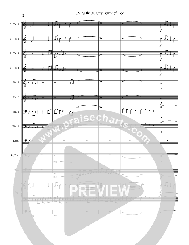 I Sing The MIghty Power Of God Brass Ensemble (Stephen Merrick)