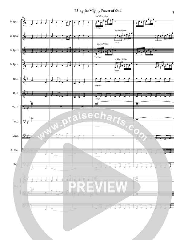 I Sing The MIghty Power Of God Brass Ensemble (Stephen Merrick)