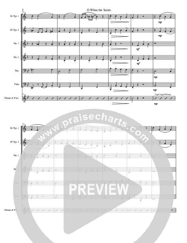 O When The Saints Conductor's Score (Stephen Merrick)