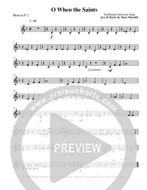 O When The Saints French Horn 2 (Stephen Merrick)