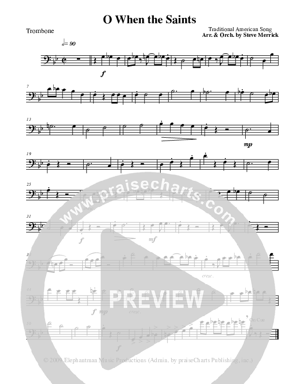 O When The Saints Trombone (Stephen Merrick)
