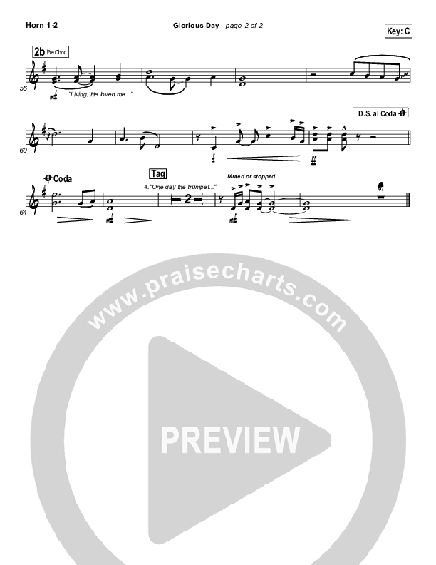 Glorious Day (Living He Loved Me) Brass Pack (Jeff Johnson)