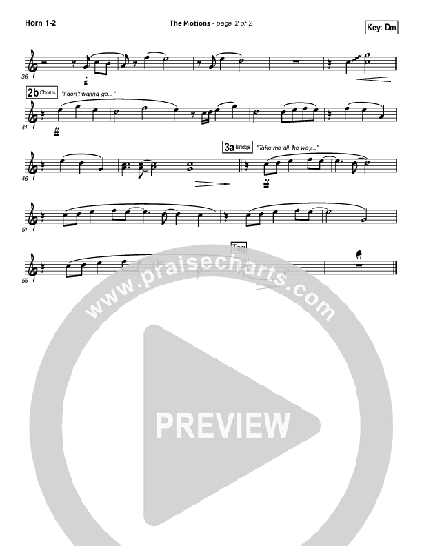 The Motions Brass Pack (Matthew West)