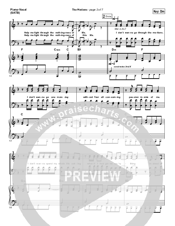 The Motions Piano/Vocal Pack (Matthew West)