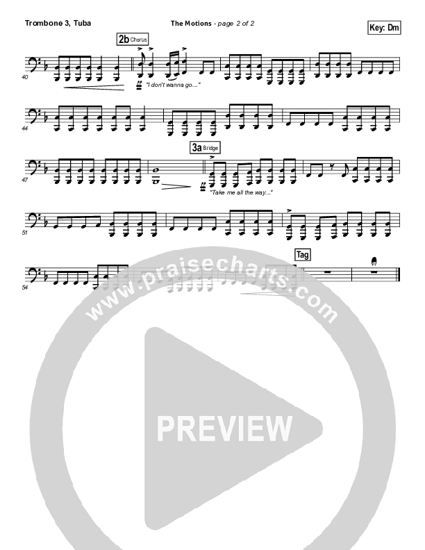 The Motions Trombone 3/Tuba (Matthew West)