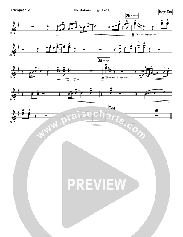 The Motions Trumpet 1,2 (Matthew West)