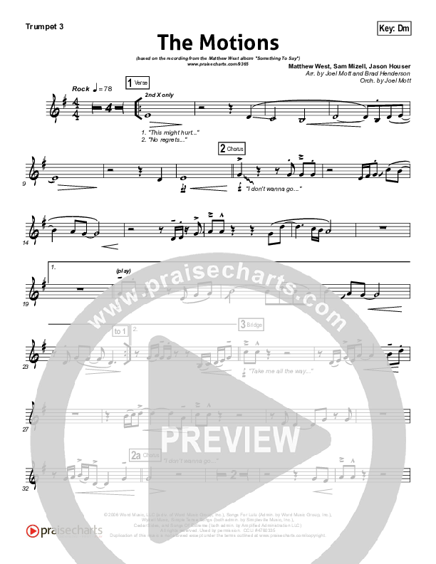 The Motions Trumpet 3 (Matthew West)