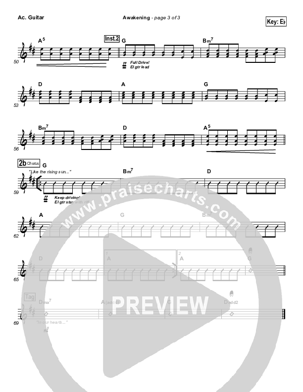 Awakening Acoustic Guitar (Chris Tomlin / Passion)