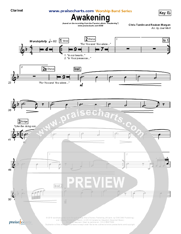 Awakening Clarinet (Chris Tomlin / Passion)