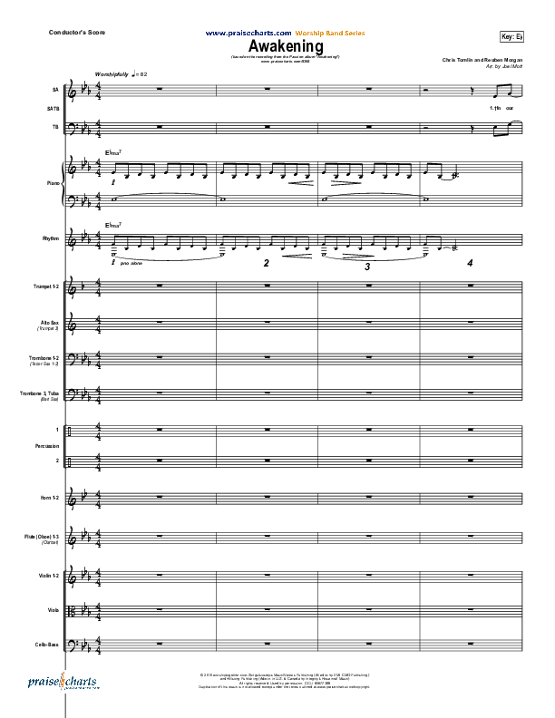 Awakening Conductor's Score (Chris Tomlin / Passion)