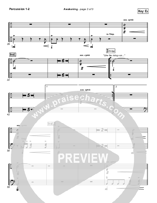 Awakening Percussion (Chris Tomlin / Passion)