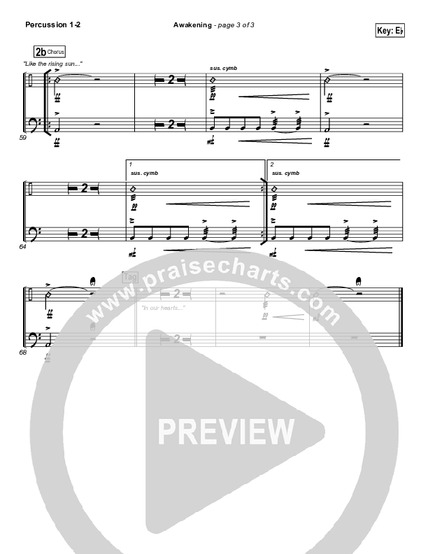 Awakening Percussion (Chris Tomlin / Passion)