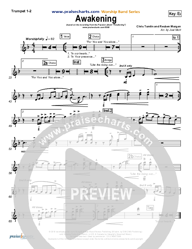 Awakening Trumpet 1,2 (Chris Tomlin / Passion)