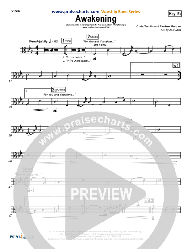 Awakening Viola (Chris Tomlin / Passion)