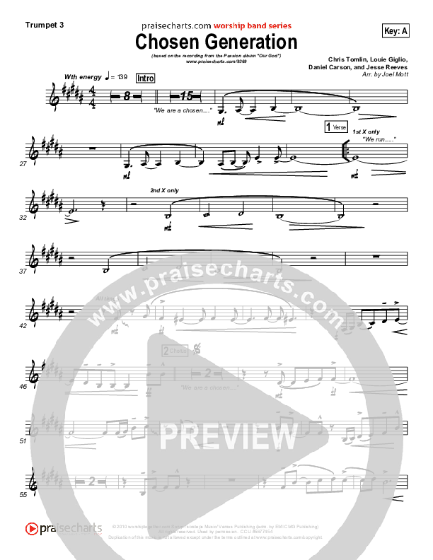Chosen Generation Trumpet 3 (Chris Tomlin / Passion)