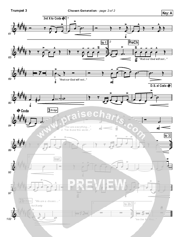 Chosen Generation Trumpet 3 (Chris Tomlin / Passion)