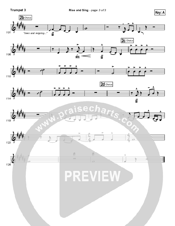 Rise And Sing Trumpet 3 (FEE Band / Passion)