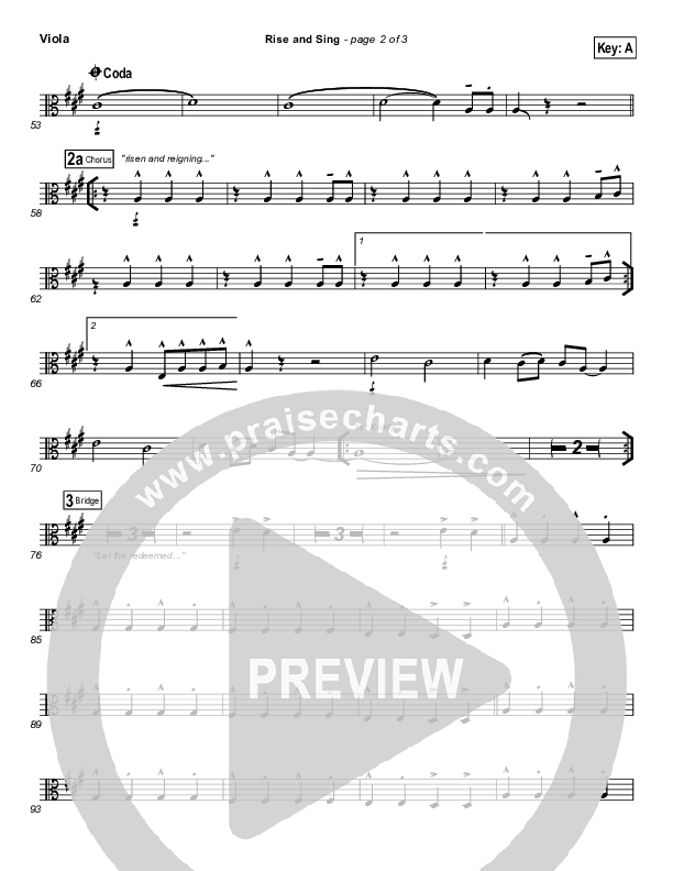 Rise And Sing Viola (FEE Band / Passion)