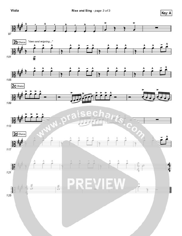 Rise And Sing Viola (FEE Band / Passion)