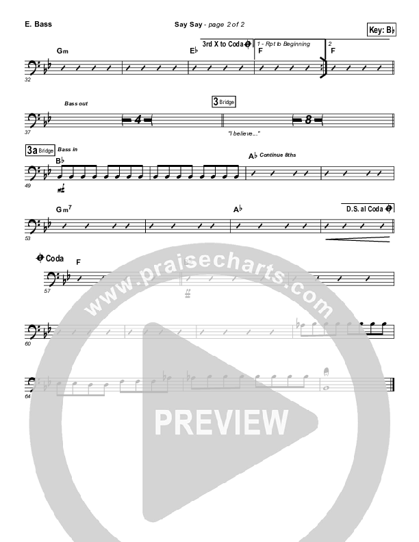 Say Say Bass Guitar (Kristian Stanfill / Passion)