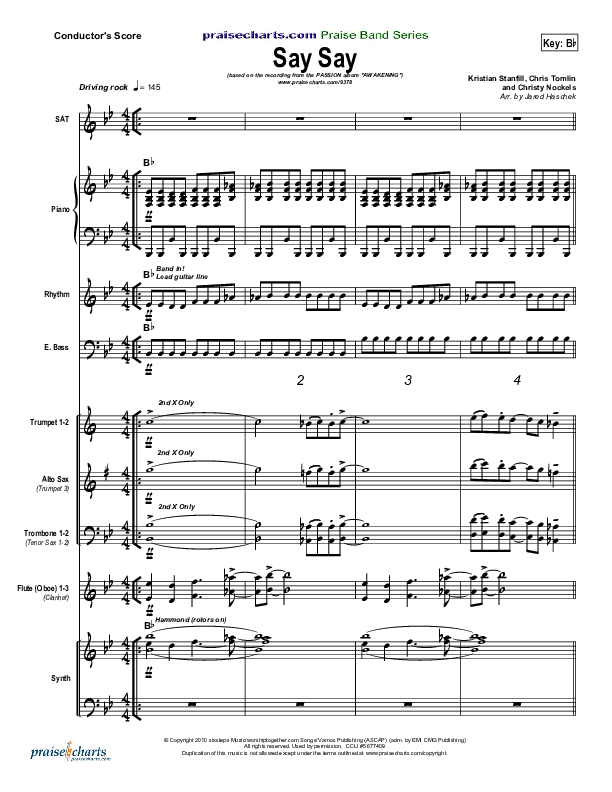 Say Say Praise Band (Kristian Stanfill / Passion)