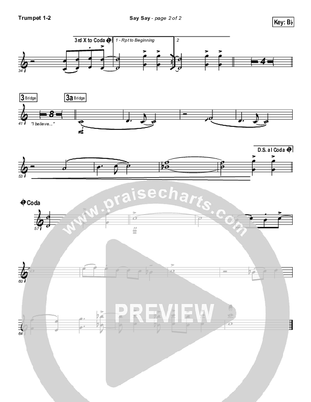 Say Say Trumpet 1,2 (Kristian Stanfill / Passion)