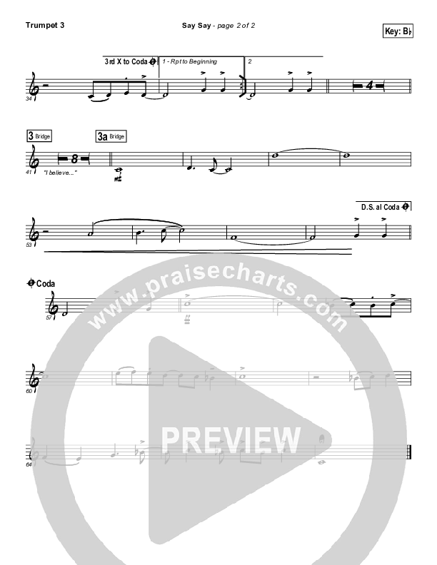 Say Say Trumpet 3 (Kristian Stanfill / Passion)