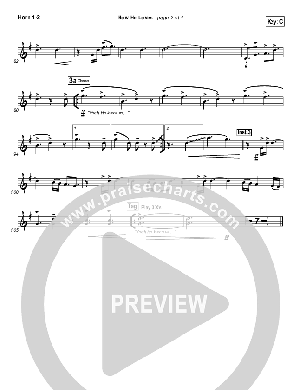 How He Loves Brass Pack (David Crowder / Passion)