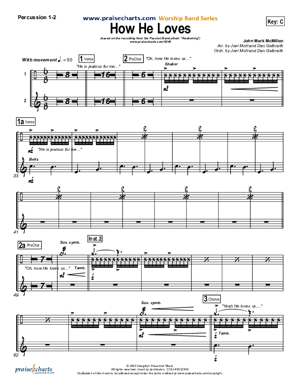 How He Loves Percussion (David Crowder / Passion)