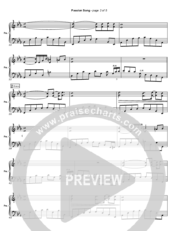 Passion Song (Instrumental) Piano Sheet (Frank Ralls)