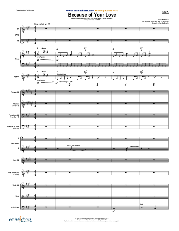 Because Of Your Love Orchestration (Phil Wickham)